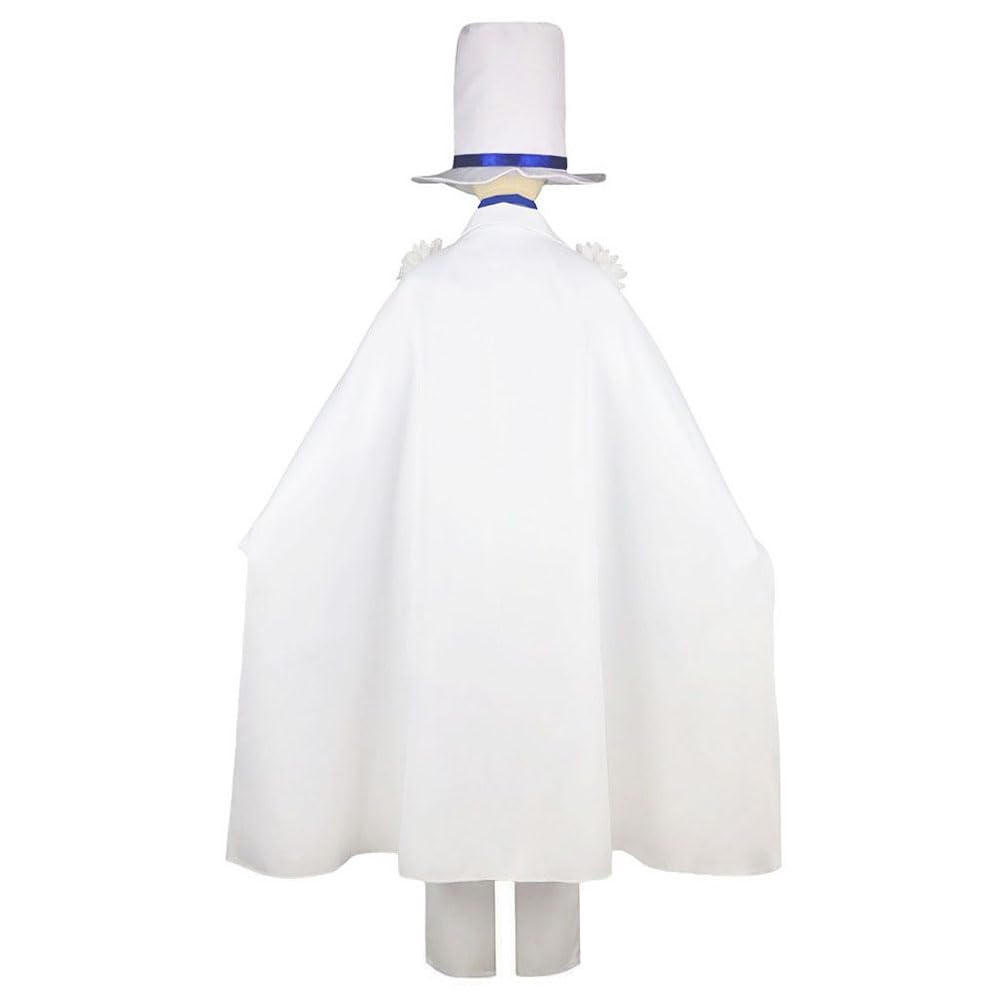 衣装 名探偵 コナン　 怪盗キッド 衣装上下＋マント＋帽子＋手袋＋メガネ Amazon.co.jp: コスプレ衣装 名探偵 コナン 怪盗キッド風 衣装